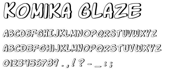 Komika Glaze font